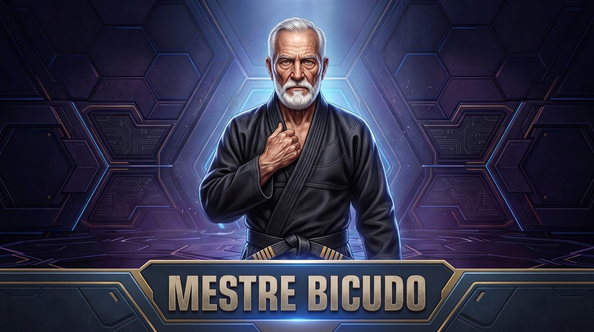 Mestre Bicudo, treinador de jiu-jitsu do Victrox